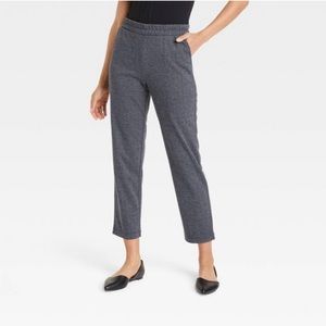 Grey Herringbone ankle pants